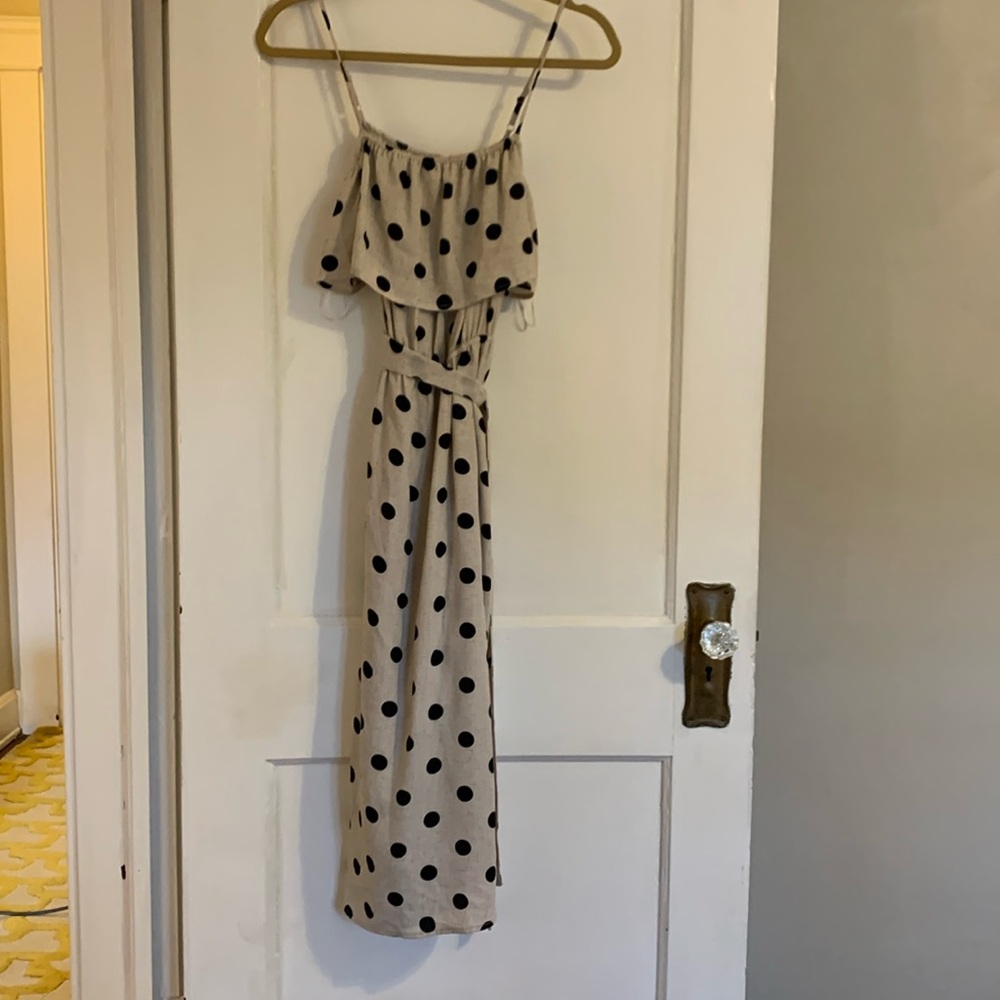 Paper & Crane polka dot spaghetti strap dress NWT